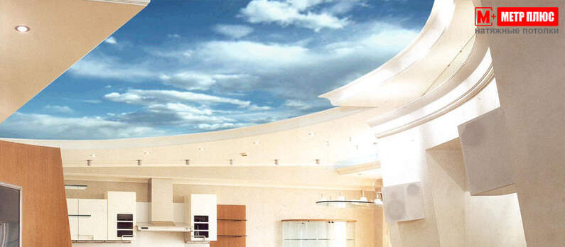 Натяжной потолок с 3Д рисунком